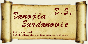 Danojla Surdanović vizit kartica